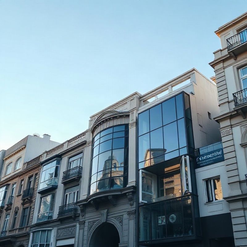 Vista del distrito financiero de Montevideo